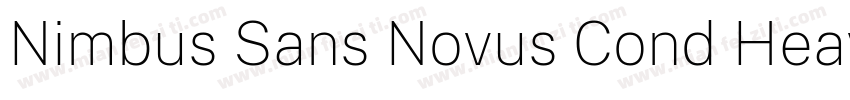 Nimbus Sans Novus Cond Heavy字体转换